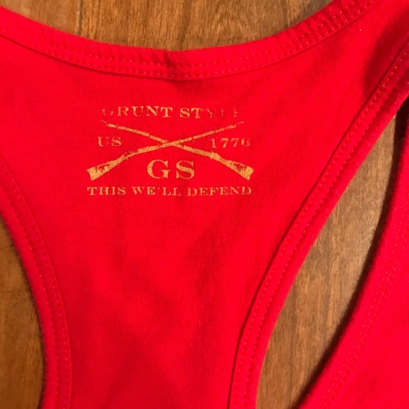 GRUNT STYLE THIS WE’LL DEFEND RACERBACK WOMEN’S LARGE TANK - Picture 3 of 4